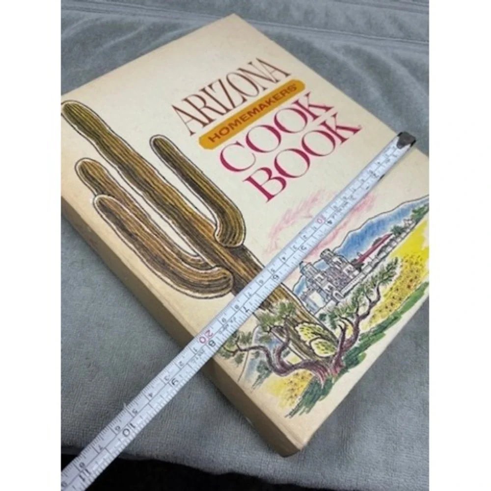 Vintage‎ Arizona Homemakers Cookbook Ring Bound Illustrated Tabbed Dividers
